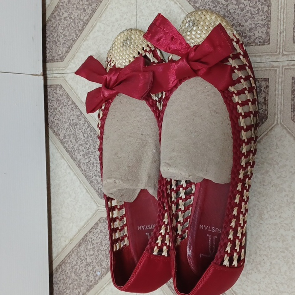 Tristan red bow 🎀 Flats shoes Size 38